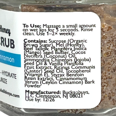 Tallow Lip Scrub - Ceylon Cinnamon